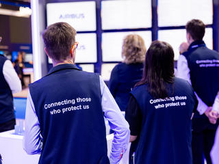 CCW 2025 Airbus crew connecting those who protect us slogan