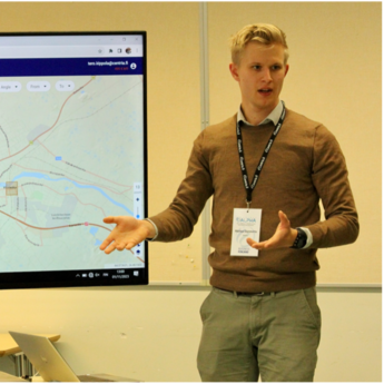 Alpha project Markus Säynevirta presenting the one atlas map