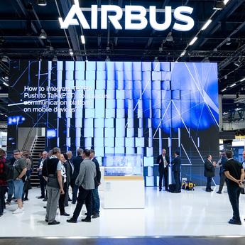CCW 2023 - Airbus global stand front view