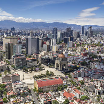 city view mexico latin america
