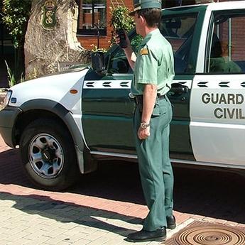 Spanish police and vehicle