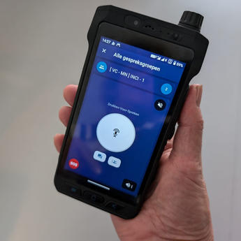 Agnet used on rugged smartphone for Road Traffic Management by Rijkswaterstaat