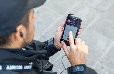 push to talk - security using push to talk app with his phone