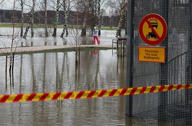 Flooded area Flooded area