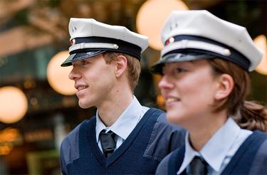 Policeman and policewoman Policeman and policewoman