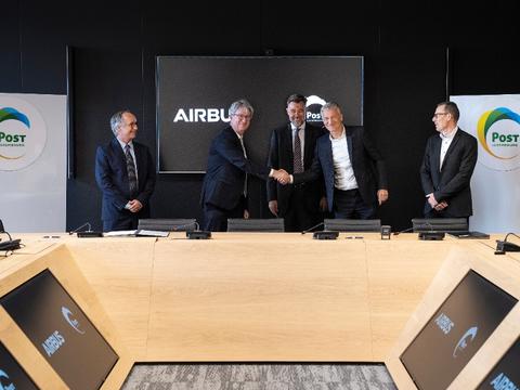 Airbus Luxembourg Agnet-2 contract meeting room handshake