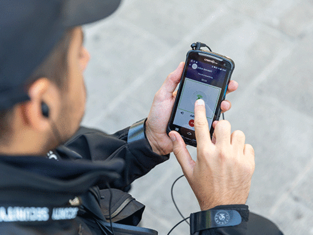 push to talk - security using push to talk app with his phone