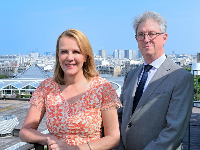 Vodafone - Airbus Paris 2025 - Marika Auramo, CEO of Vodafone Business and Olivier Koczan, Head of Airbus Public Safety and Security