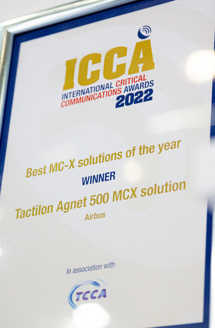 Icc award CCW 2022 - Tactilon Agnet 500  - Best solution