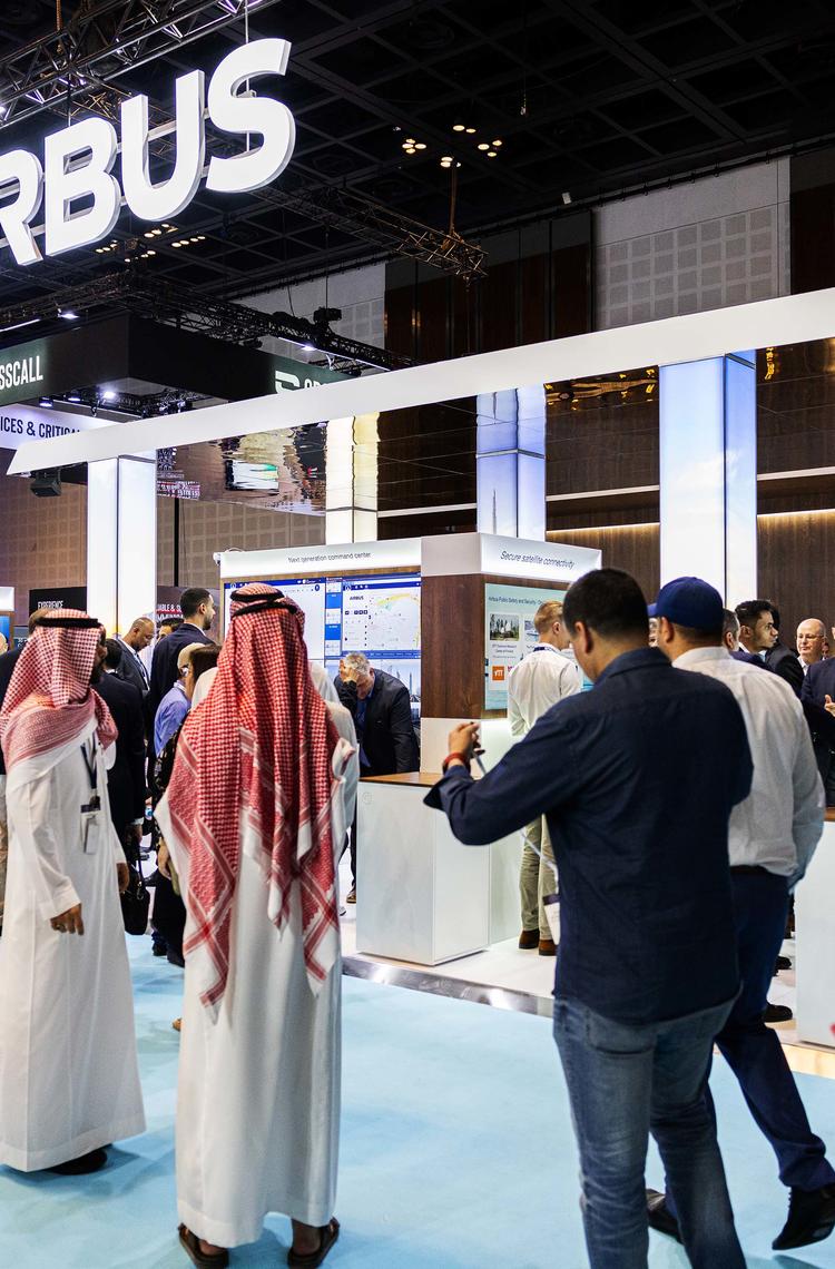 Airbus booth at CCW 2024 Dubai
