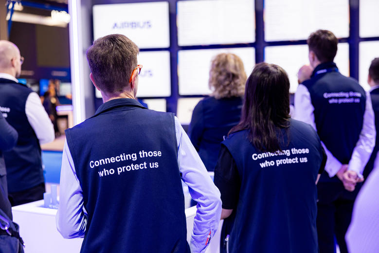 CCW 2025 Airbus crew connecting those who protect us slogan