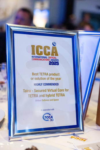 CCW 2025 ICCA Taira Best TETRA product highly commended